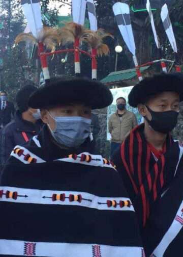 The Indian Tribal | Performers in their attire at the Nagaland Hornbill Festival