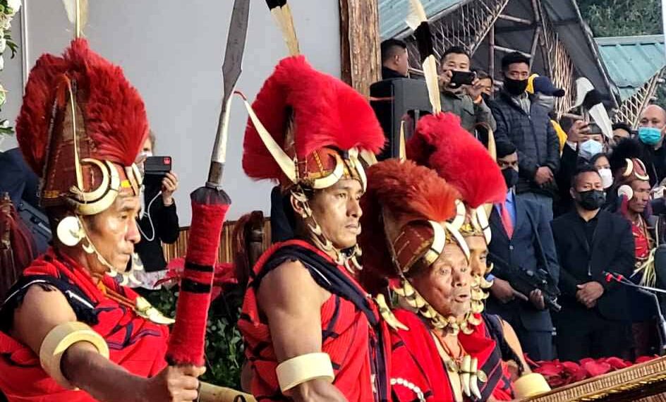 Konyak Naga Tribe Traditional Outfit Sword Stock Photo 1485766502 |  Shutterstock