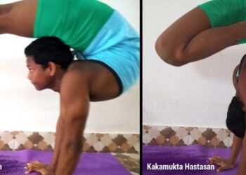 The Indian Tribal | Tribal Yoga Teacher - Ashish Kallo - Natarajasana, Bakasana, Marud Asana, Bibhokti Paschim Motasana and Chakra Bandhasana