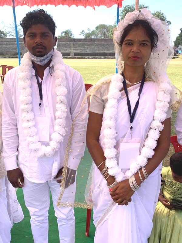 Dhuku Couples engaged in the wedding rituals