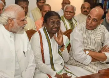 President Droupadi Murmu, The Indian Tribal News Maharashtra | NDA presidential candidate Draupadi Murmu during filing of her nomination