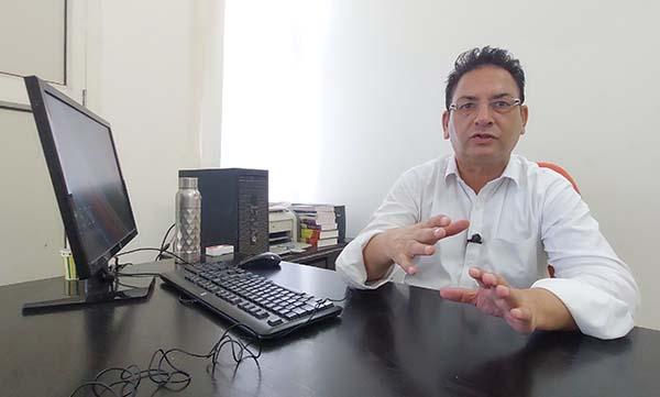 Dr Javaid Rahi, chief editor of Gojri