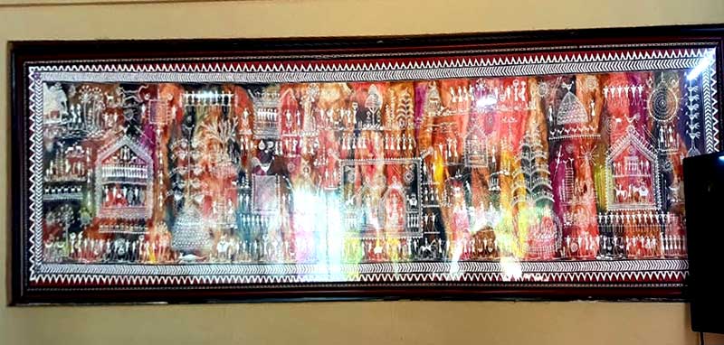 The Indian Tribal News | Gorekh's painting at museum's entrance counter