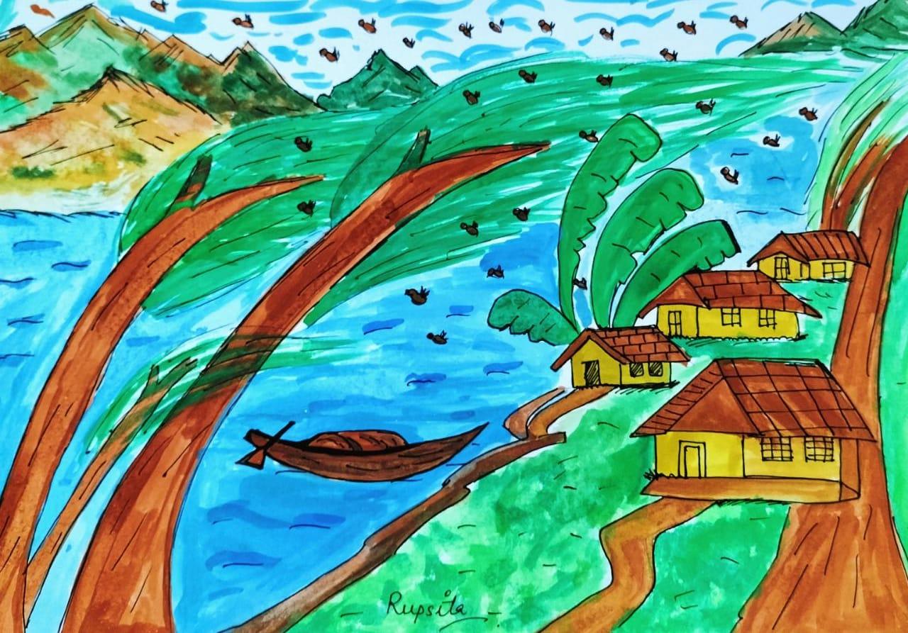 Natural Disasters Poster Painting – Meghnaunni.com