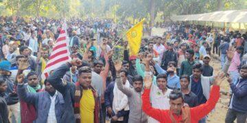 Tribals Protest In Giridih