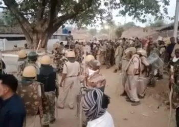 Heavy Police Force Deployed In The Area As Tension Simmers