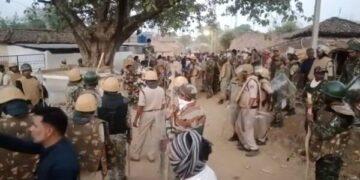 Heavy Police Force Deployed In The Area As Tension Simmers