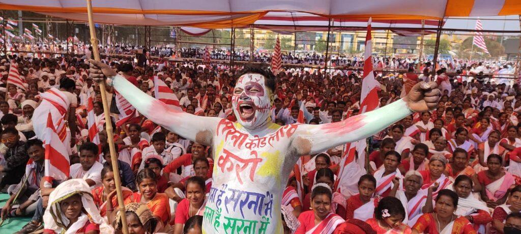 Tribals In Full Attendance At The Rally For Sarna Religion Code In Ranchi