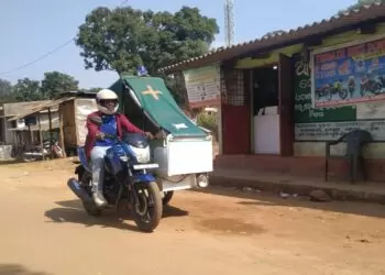 A Bike Ambulance On Duty