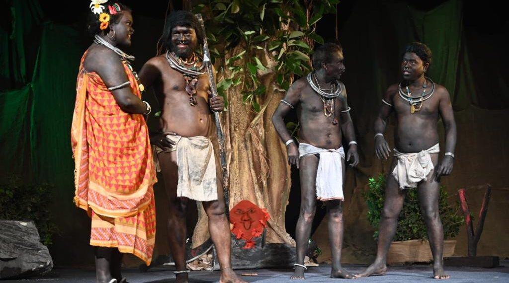 Tribal Theatre Group - HAL - Hindustan Aeronautics Limited morphs into a band of tribals to portray on stage the simple indigenous lifestyle fraught with taboos and traditions