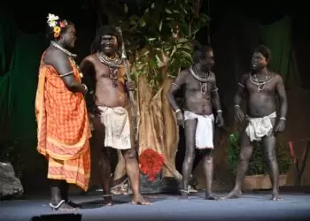 Tribal Theatre Group - HAL - Hindustan Aeronautics Limited morphs into a band of tribals to portray on stage the simple indigenous lifestyle fraught with taboos and traditions