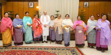 Home Minister Held A Meeting With A Group Of Women Leaders (Meira Paibi) Over Breakfast