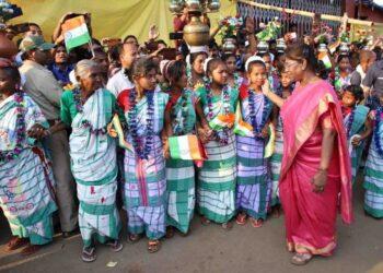 President Attended A Civic Reception Hosted In Her Honour