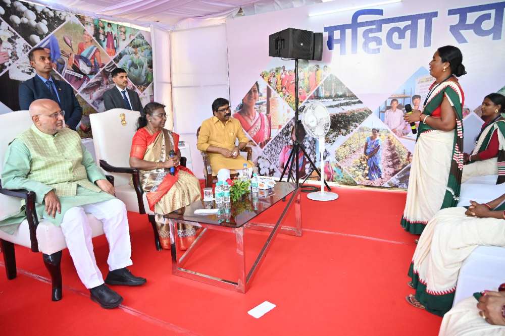 President Droupadi Murmu in one of her interactions