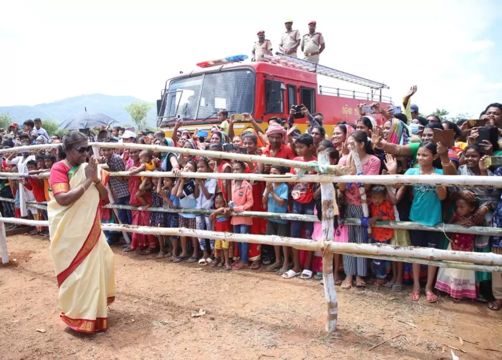 President Droupadi Murmu's Homecoming