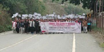 Protesters In Tribal Solidarity March