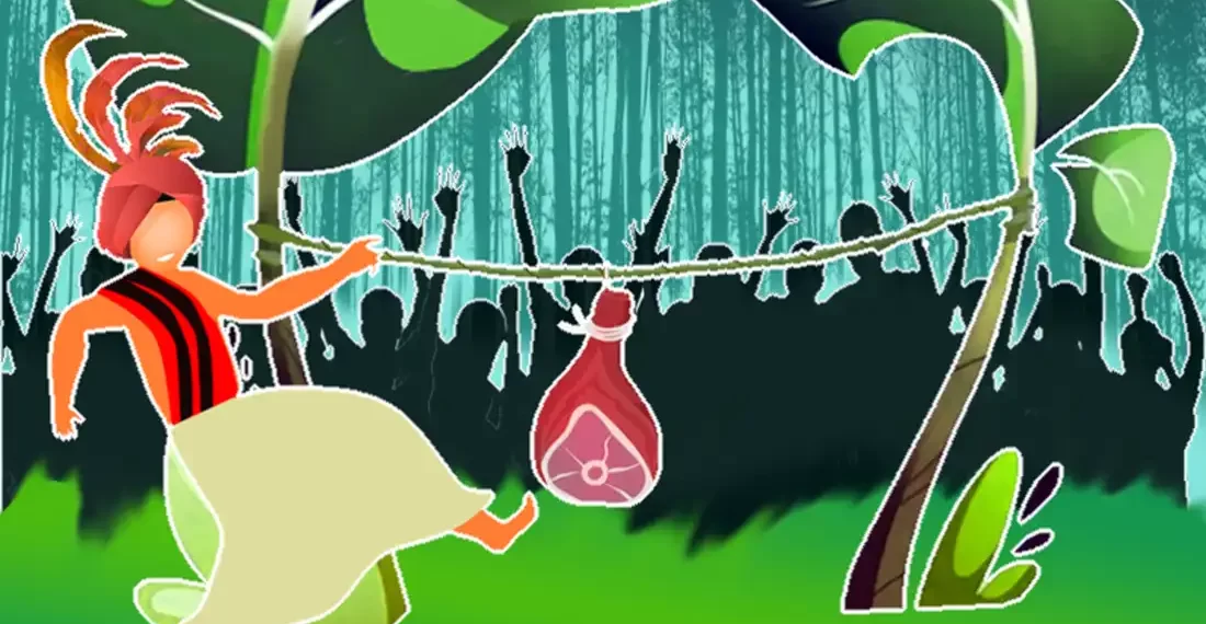 400-Year-Old Meghalayan Tribal Sport (Illustration-Rajesh Mahanty)