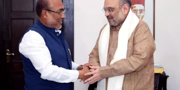 Manipur CM Met Home Minister