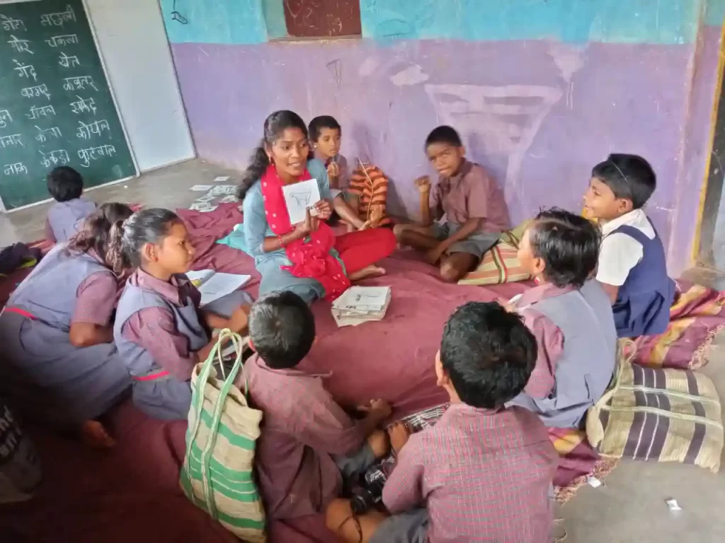 The Indian Tribal | Children engrossed in their classes