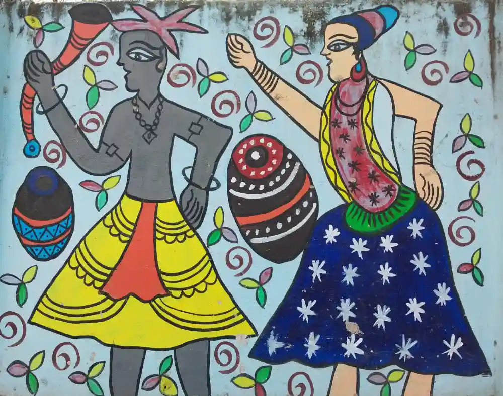 Drawing of tribal art Painting by Rutika Dhinde
