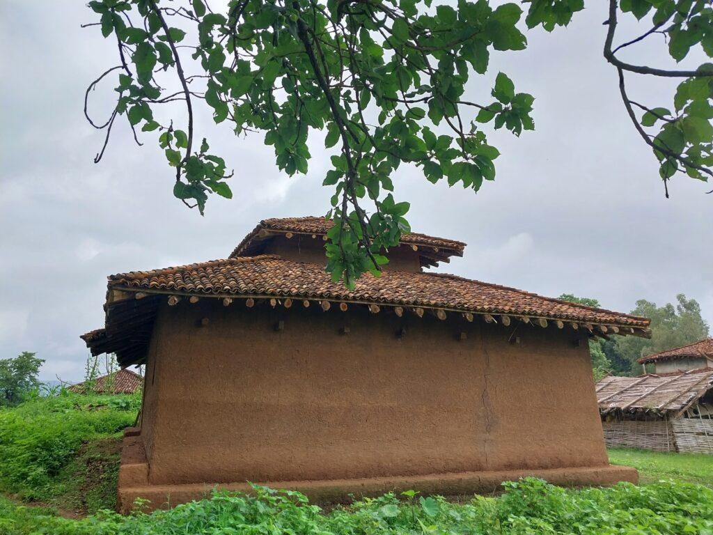 Mud Houses of Kanha Tribals