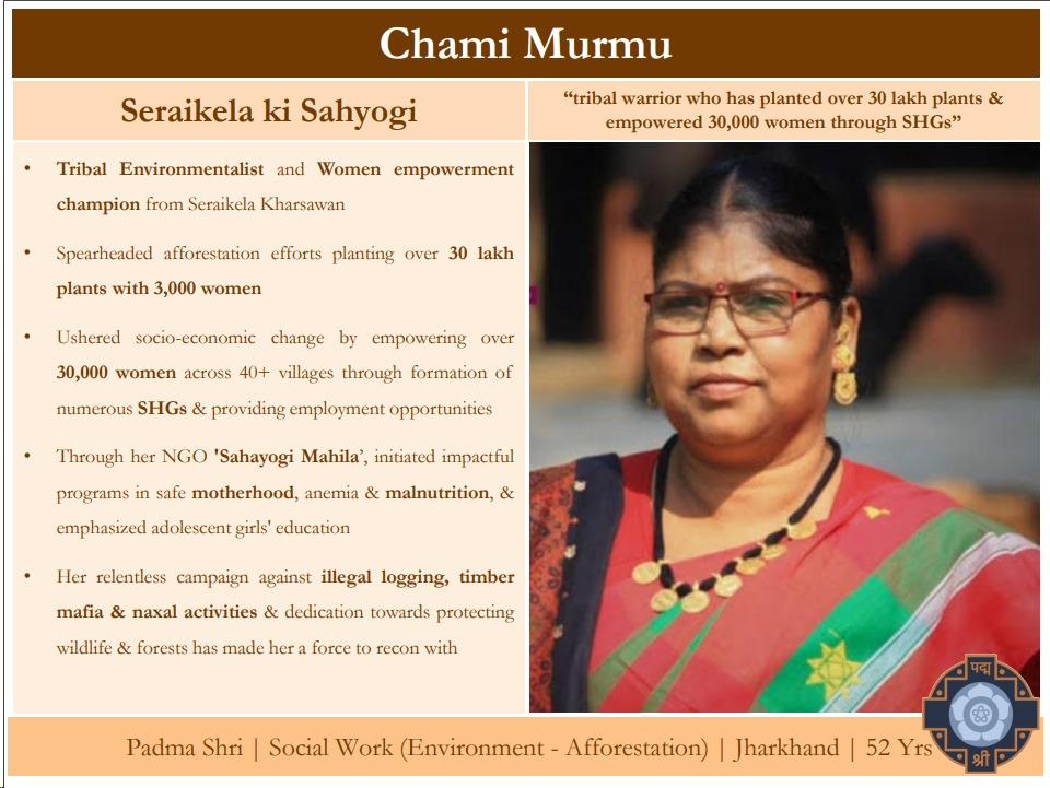 Padma Shri Chami Mrumu | The Indian Tribal