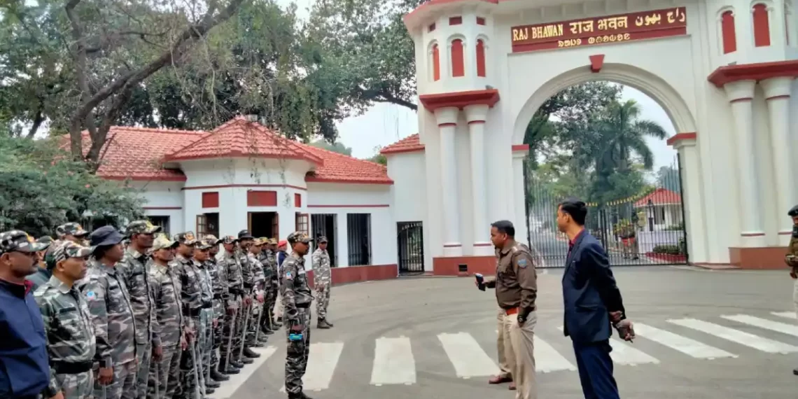 Security Personnel At Raj Bhawan | The Indian Tribal