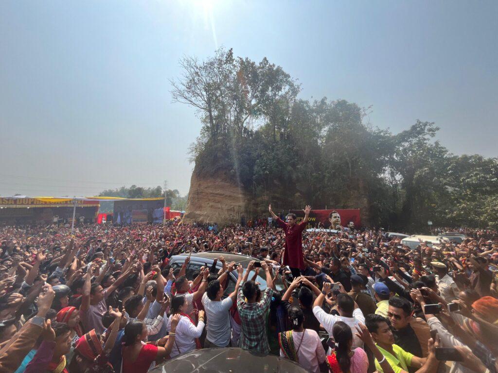 Crowds Swell At The Venue Of Fast-Unto-Death Of Tipra Motha Chief Pradyot Debbarma