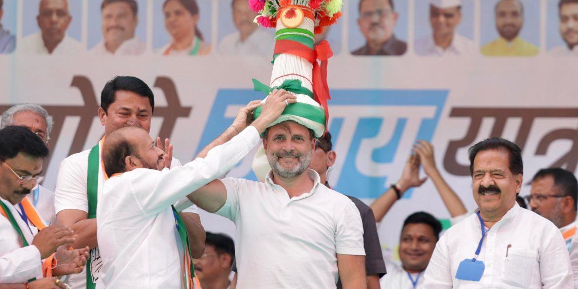 Congress Leader Rahul Gandhi At Nandurbar Rally
