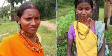 Tribal women had Godna on her hand and legs | The Indian Tribal